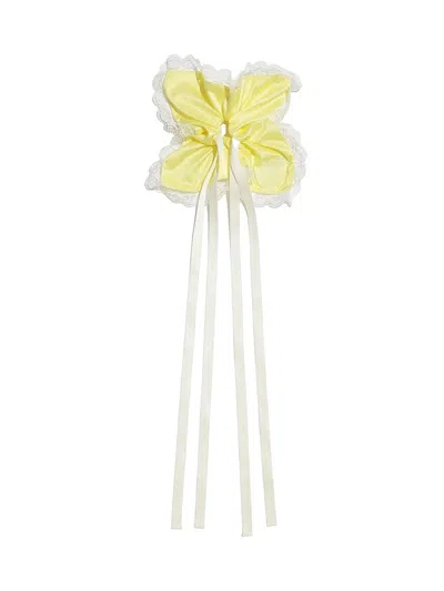 Snidel 【chacott】lace Scrunchie In Yellow
