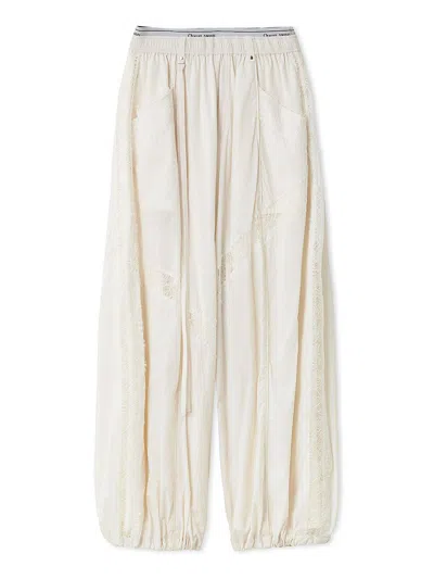 Snidel 【chacott】nylon Lace Pants In White