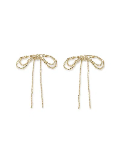 Snidel Chain Ribbon Earrings