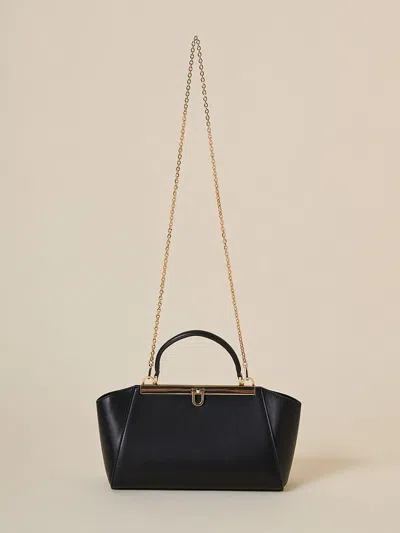 Snidel Classic Top-handle Vintage-inspired Leather Chain Bag