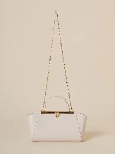 Snidel Classic Top-handle Vintage-inspired Leather Chain Bag