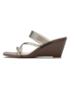 Snidel Clear Vinyl Multi Strap Wedge Mule In Multi