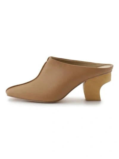 Snidel Closed Toe Mule Wooden Heel Sandals