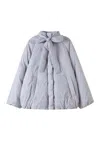 Snidel Cocoon Silhouette Down Jacket In Blue