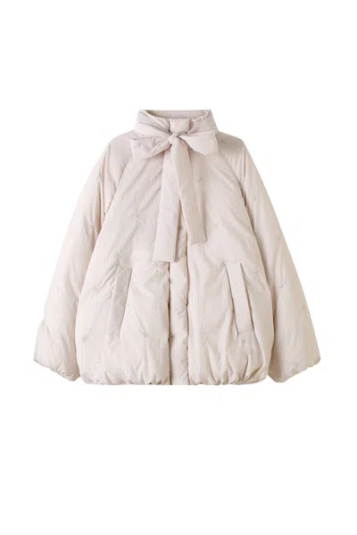 Snidel Cocoon Silhouette Down Jacket In Pink