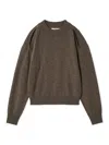 Snidel Cold Shoulder Knit Pullover In Brown
