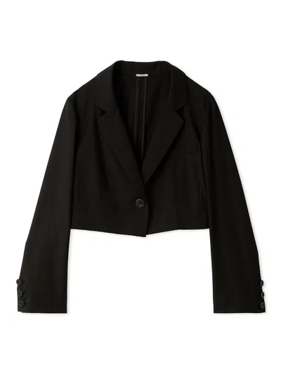 Snidel Cropped Jacket In Black