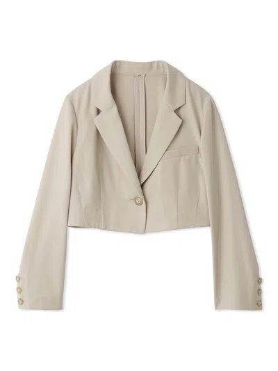 Snidel Cropped Jacket In Neutral