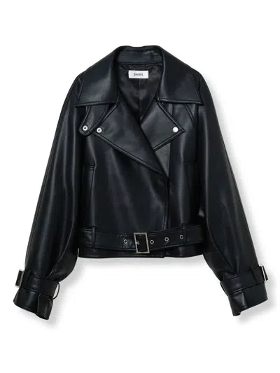 Snidel Cropped Trench Jacket In Black