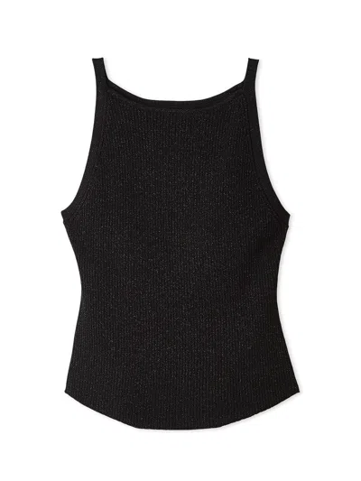 Snidel Cup-in High Neck Knit Top In Black