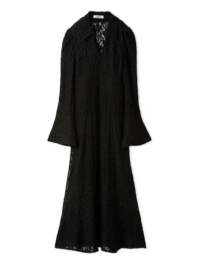 Snidel Cut Lace Dress In Black