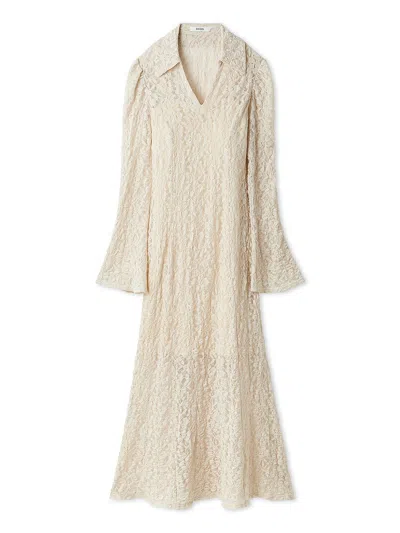 Snidel Cut Lace Dress In Neutral