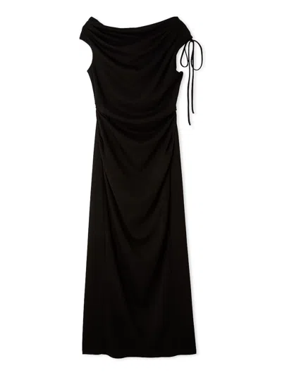 Snidel Drape Cut Dress In Black