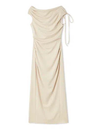 Snidel Drape Cut Dress In Neutral