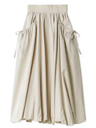 Snidel Elastic Waist Balloon Skirt In Neutral