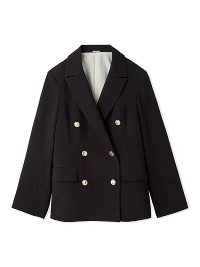 Snidel Elegant Blazer Coat In Black