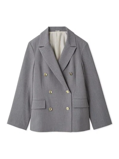 Snidel Elegant Blazer Coat In Gray