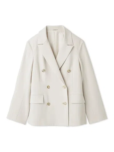 Snidel Elegant Blazer Coat In Neutral
