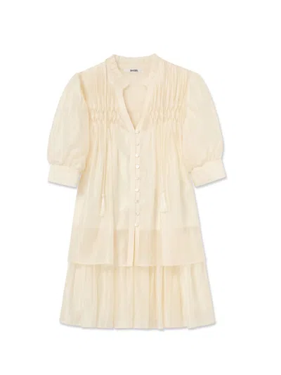 Snidel Embroidered Top & Skirt Set In White