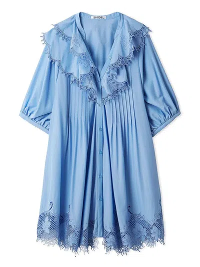 Snidel Embroidery Ruffle Mini Dress In Multi