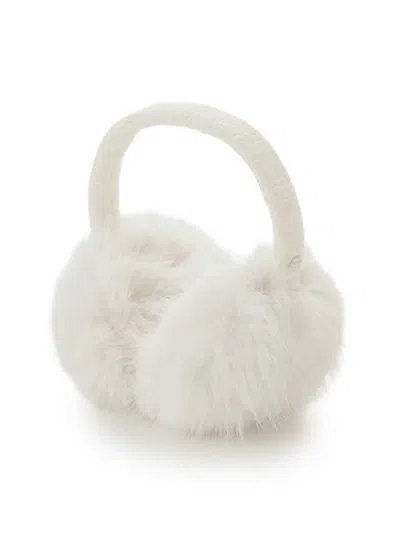 Snidel Faux Fur Earmuffs In Ivory