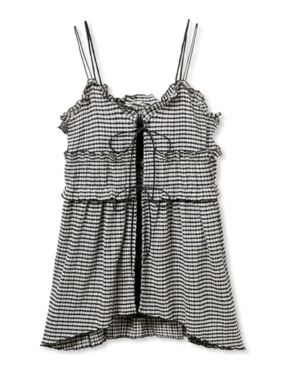 Snidel Frill Camisole & Bikini Set In Black