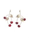 Snidel Fruit Earrings In Red