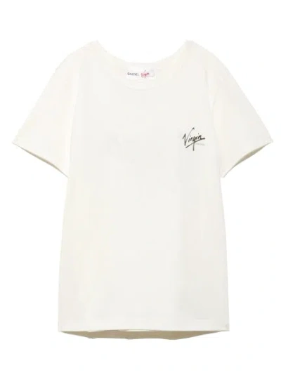 Snidel Ft.virgin Records Relaxed Tee Top In White