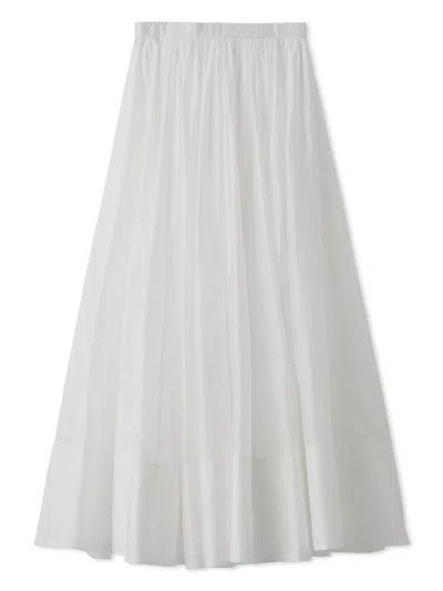 Snidel Gathered Volume Flare Skirt In Neutral