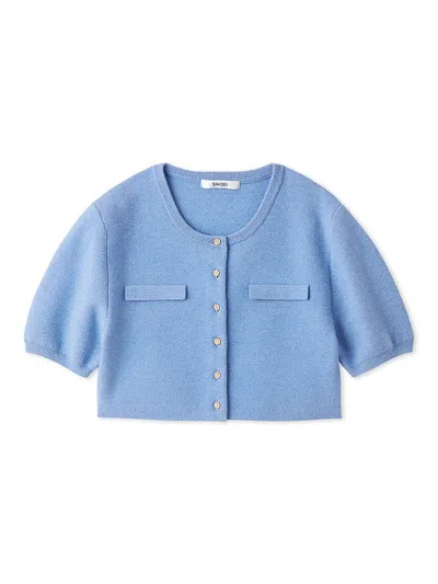 Snidel Half-sleeve Cropped Cardigan