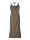 Snidel Halter Camisole Dress In Gray