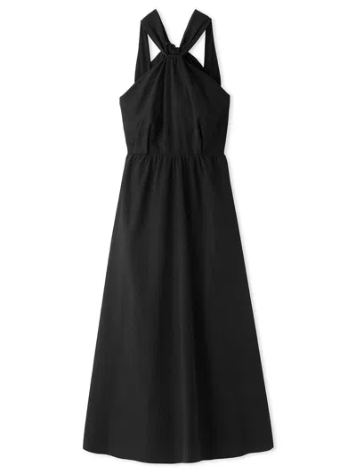 Snidel Halter Neck Maxi Dress In Black