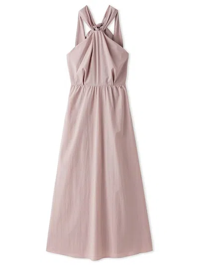 Snidel Halter Neck Maxi Dress In Pink