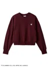 Snidel [hello Kitty] Sweat Pullover In Burgundy