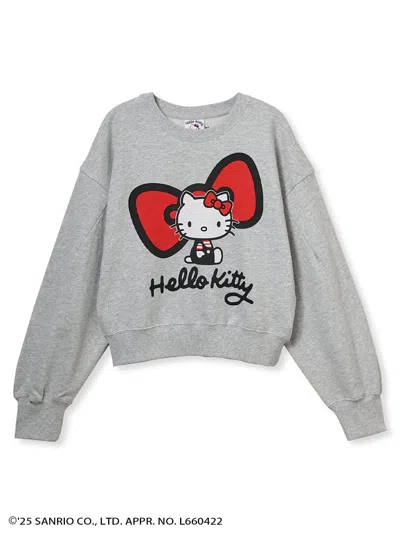 Snidel [hello Kitty] Sweat Pullover In Gray