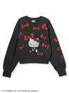 Snidel [hello Kitty] Sweat Pullover In Black