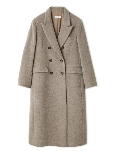 Snidel [high Quality Collection] Chester Long Coat In Brown