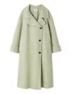 Snidel [high Quality Collection] Double-faced Balmacaan Coat In Gray