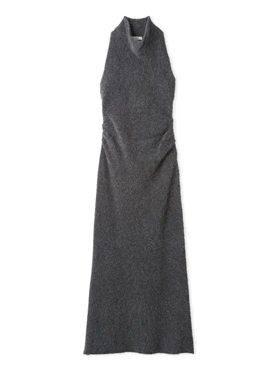 Snidel [high Quality] Merino Wool Knit Dress In Gray