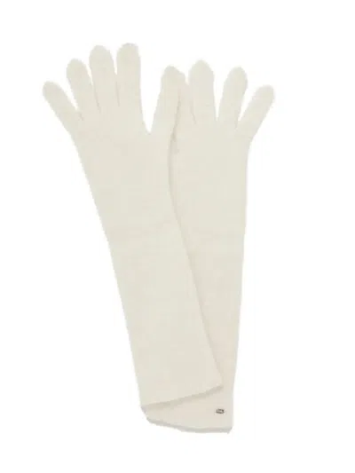 Snidel [high Quality] Wool Gloves In White