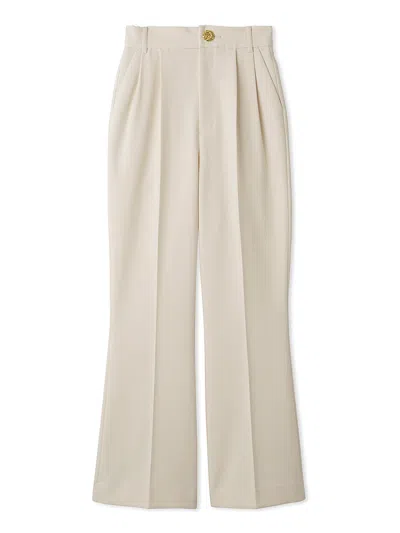 Snidel High Waist Flared Slacks In Neutral