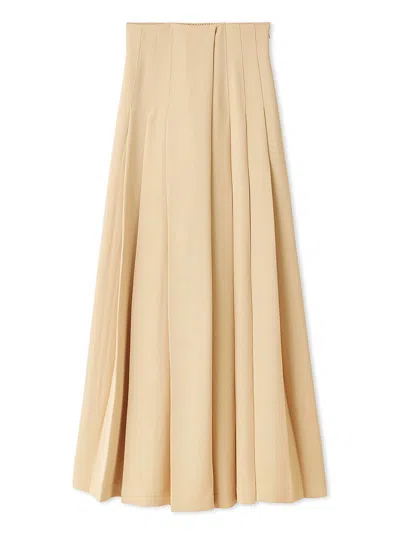 Snidel High-waisted Pleated Palazzo Pants In Neutral