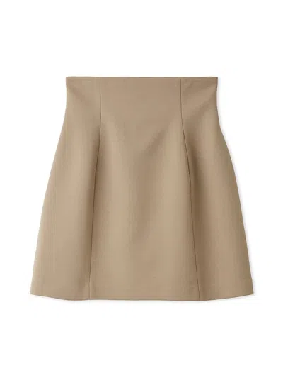 Snidel High Waisted Skort In Brown