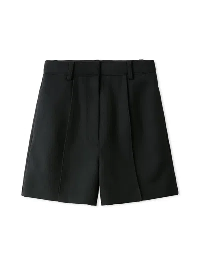 Snidel High-waisted Tailored Shorts In Black