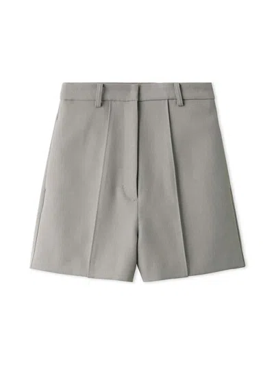 Snidel High-waisted Tailored Shorts In Gray