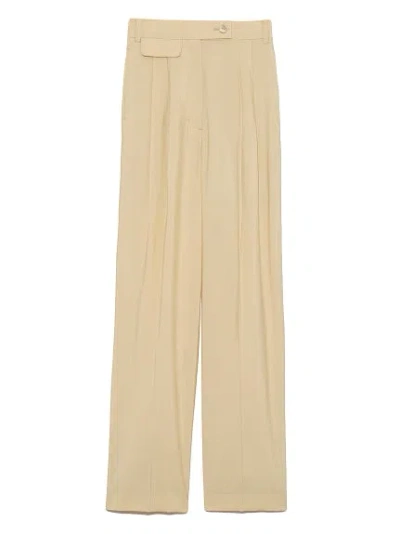 Snidel High Waisted Tapered Pants In Neutral