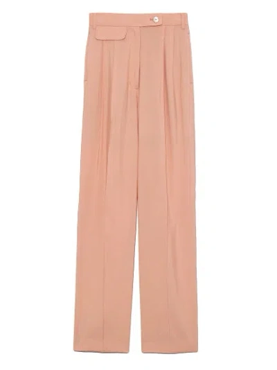 Snidel High Waisted Tapered Pants In Pink