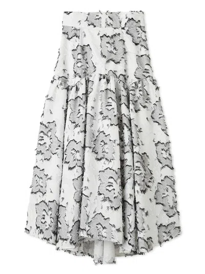 Snidel Jacquard Tail Skirt In Gray