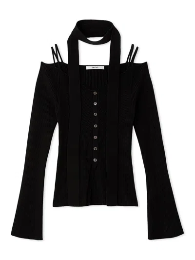 Snidel Knit Pullover With Tie