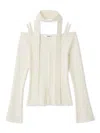 Snidel Knit Pullover With Tie In Neutral